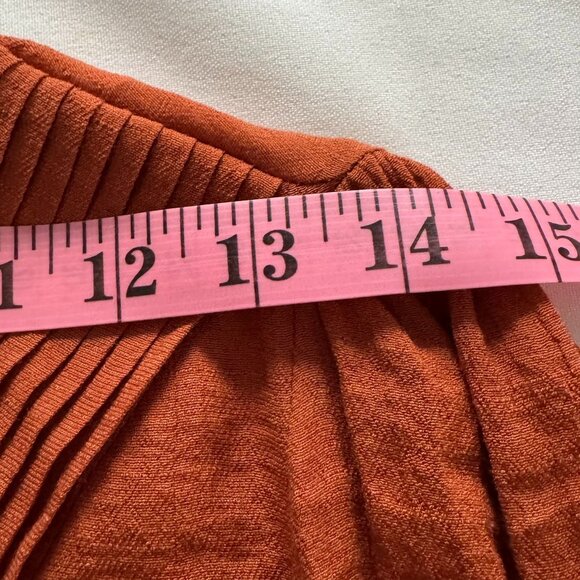 NANETTE Nanette Lepore Gingerbread Long Sleeve Blouse Size Small Casual Top Poly - Picture 9 of 12